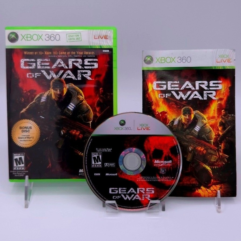 Gears of War - Bonus Edition - Microsoft Xbox 360 - CIB - Complete - Tested